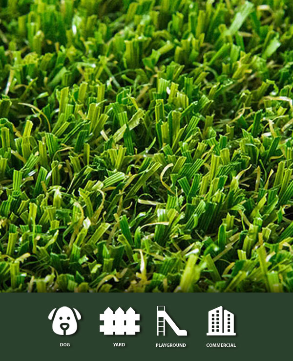 For fast draining artificial grass, Brazos Flow 98 is your right choice! Fast draining is essential for low lying areas and for large pets.