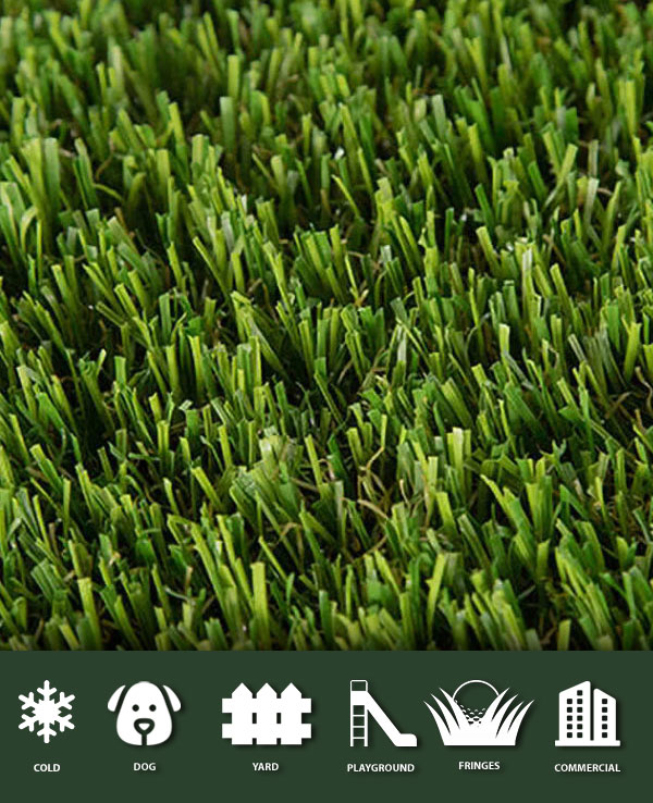 Cool Power Lime is a cooler feeling artificial turf.