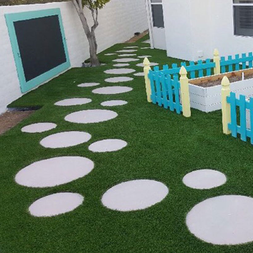Make your vision a reality and transform your space with synthetic turf!