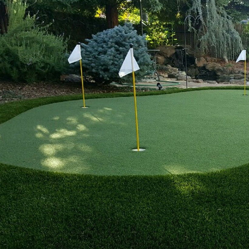 Make your backyard a golfer’s paradise with a custom backyard putting green.