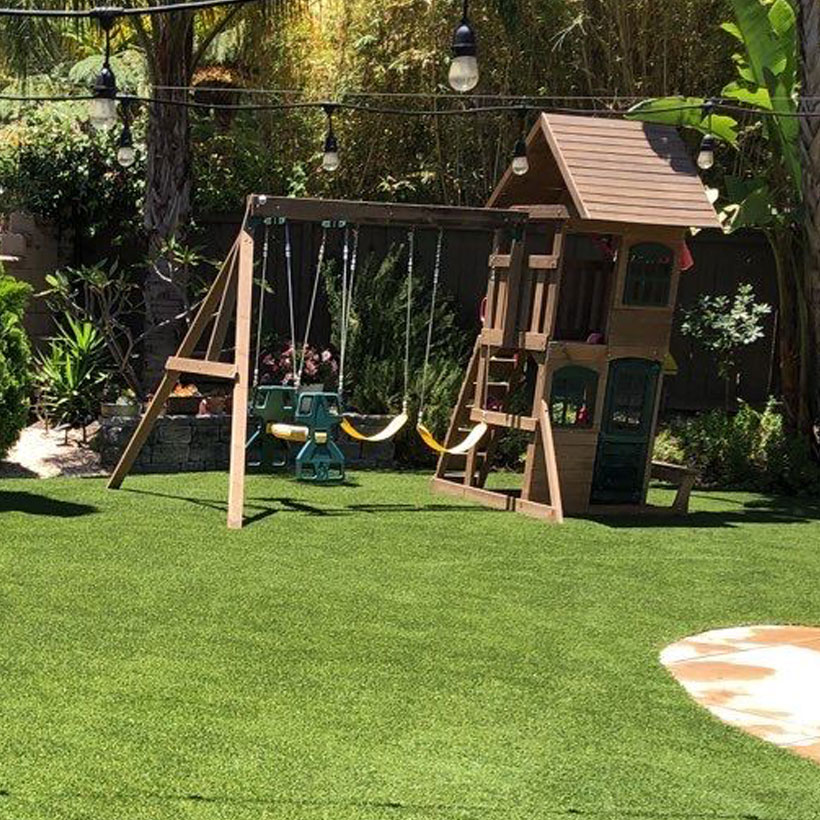 Artificial turf or synthetic grass is perfect for an active family.
