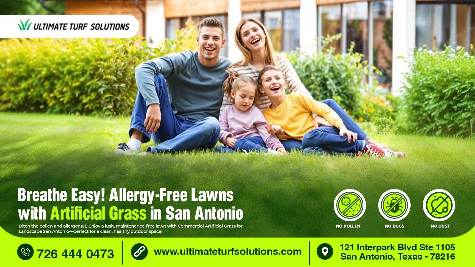 Commercial Artificial Grass for Landscape san antonio